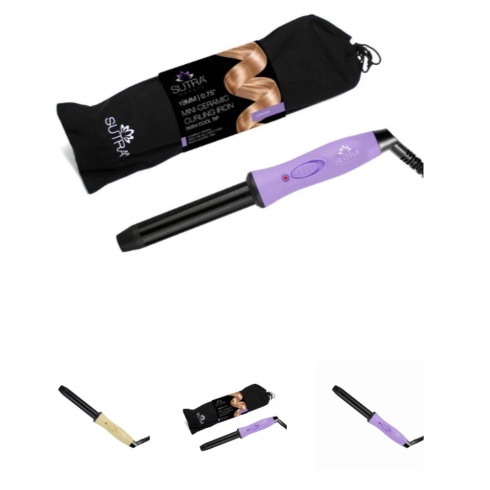 Mini Tourmaline Ceramic Curling Iron wand (3/4". 19mm) never been used